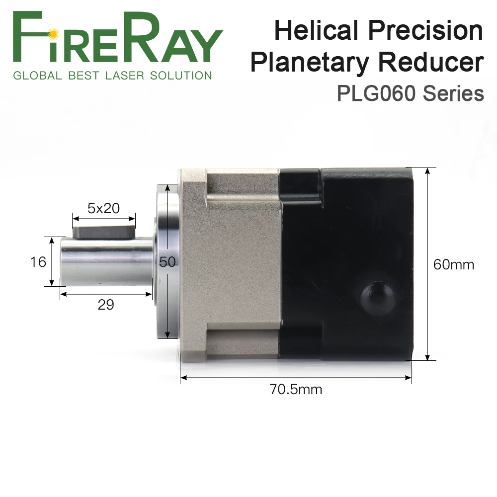 Imagem -02 - Relação 3:170 da Caixa de Engrenagens do Redutor Plg060 Planetário do Dente Helicoidal de Fireray: Motor 4000rpm da Engrenagem da Elevada Precisão