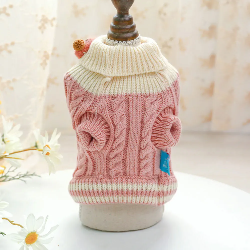 

Adorable Pet Warm Sweater Premium Comfortable Autumn Winter Outfit Puppy Cat Clothes Costume Photo Prop