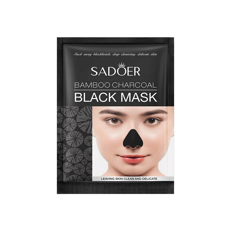 Masque anti-points noirs au charbon de bambou 20oer, bandes antarctrices, rétrécissement des pores, nettoyage en profondeur, peau douce et délicate, pack antarctique