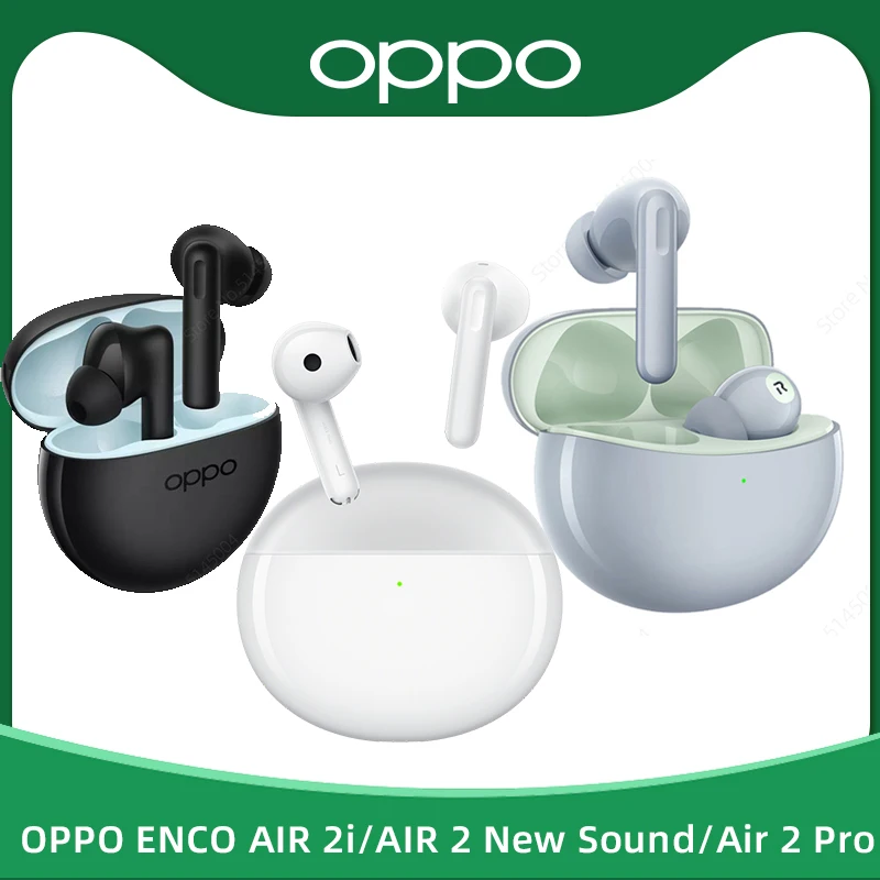 OPPO ENCO Air 2 New Sound Air 2 Pro Air 2i TWS Earphone Wireless Bluetooth Earbuds AI Noise Cancelling Wireless Headphone