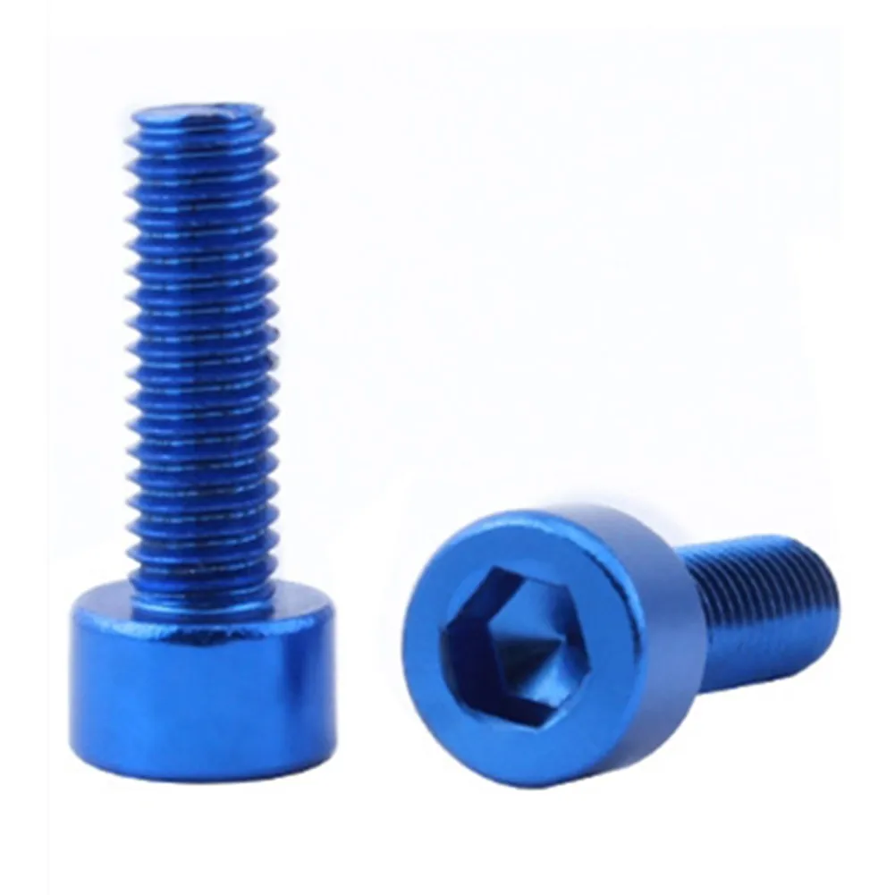 2pcs Bicycle Water Bottle Cage Bolts Bike Holder Screws Hex-headed M5*15mm Mountain Bike Disc Brake Screws Cycling Parts