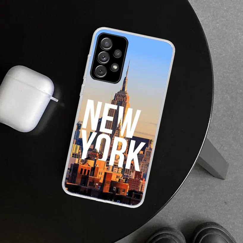 NYC New York City Phone Case for Samsung Galaxy A15 A25 A35 A55 A14 A24 A34 A54 A04S A13 A23 A33 A53 A03S A52 A12 A22 A32 A02S C