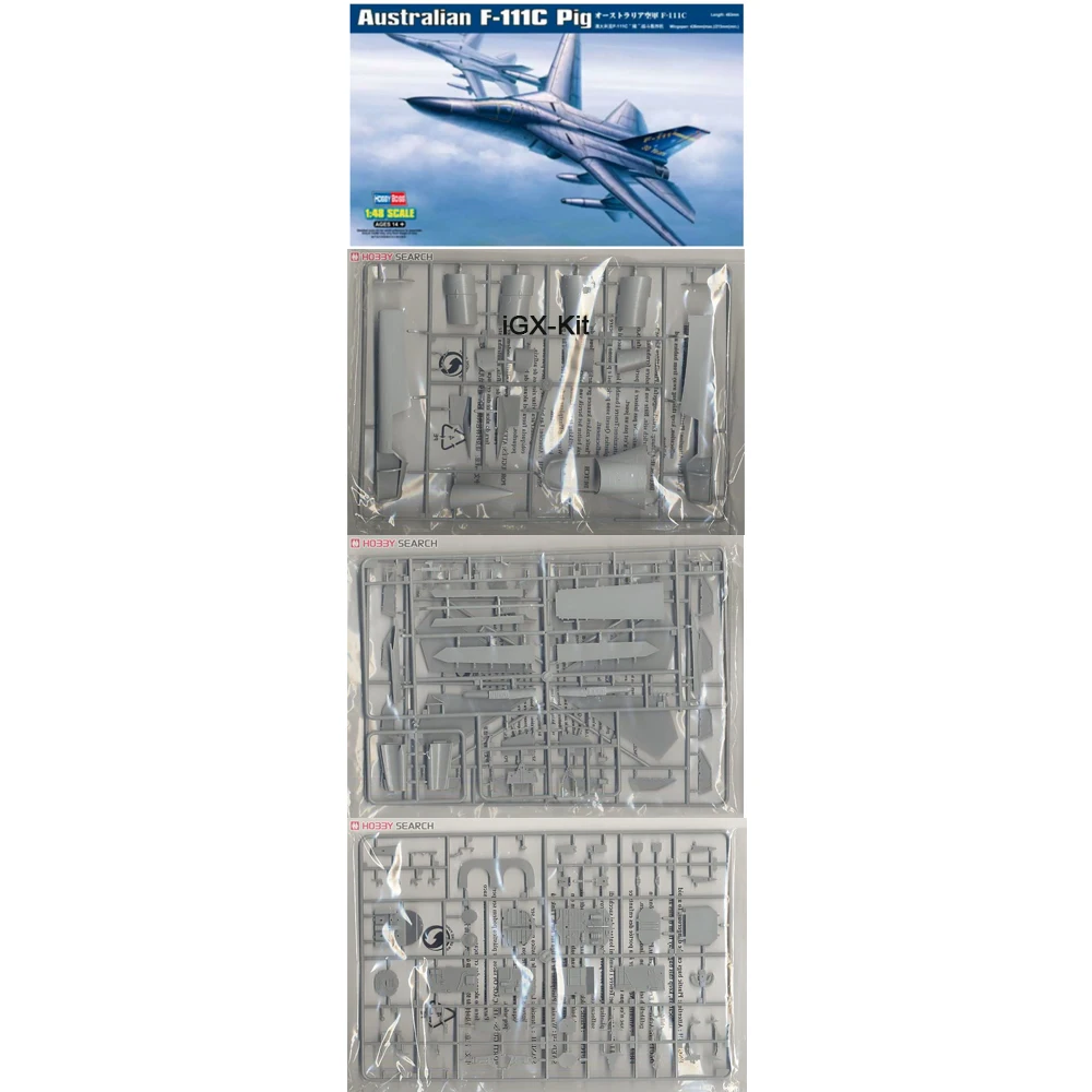 

HobbyBoss 80349 1/48 Scale Australian F111 F111C F-111C Pig Aardva Fighter Bomber Plane Plastic Assembly Model Building Kit