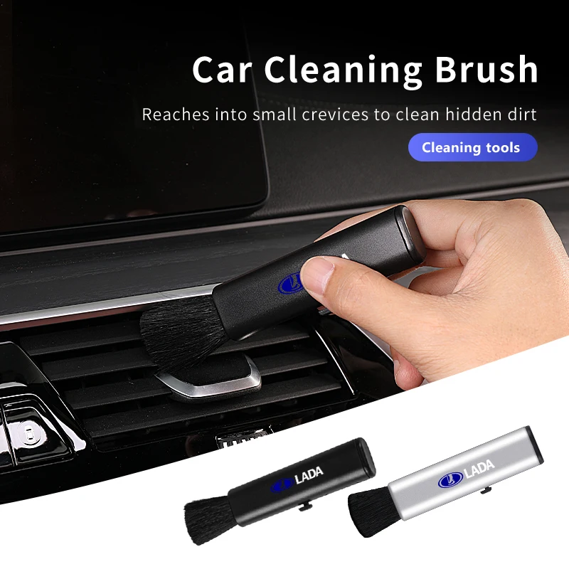 Car Cleaning Brush Air Vent Detailing Dust Remova Accessories For Lada Niva Vesta 4X4 Samara Kalina Largus Priora Granta