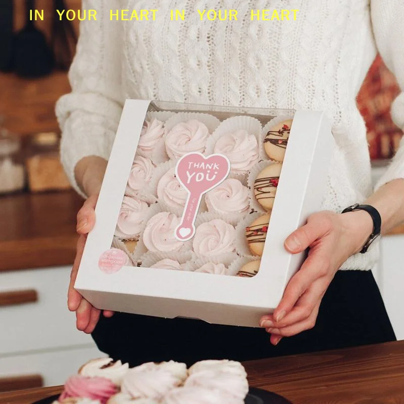 【X】200PCS Handmade Thank You Stickers Black Pudding Baked Puff Design For Gift Wrapping Appreciation Notes Sealing Decorations