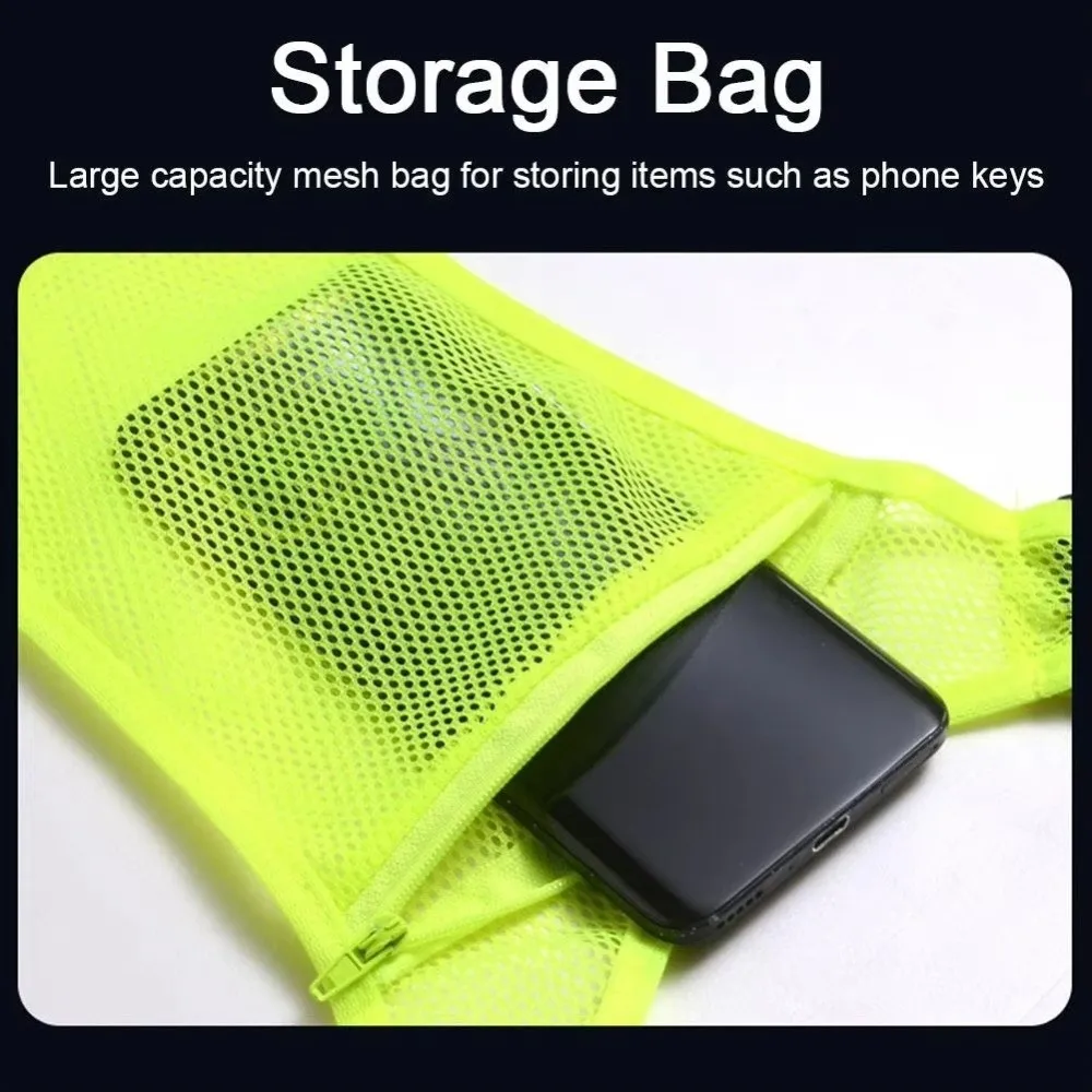 Adjustable Elastic Reflective Safety Vest with Pockets High Visibility Hi Vis Vest Reflective Strips Breathable
