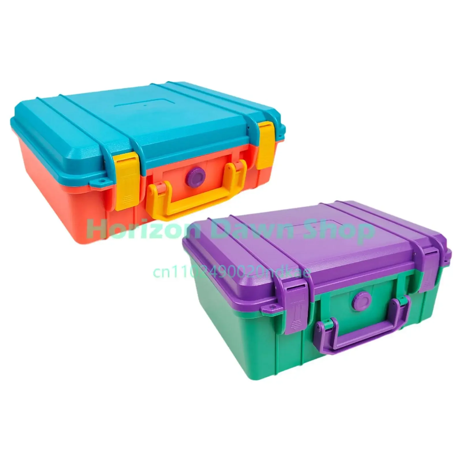 Hard Case Shockproof Lock Box Waterproof Tool Box Cameras Case for Equipment Protects Electronics Travel Repair Tool Outdoor