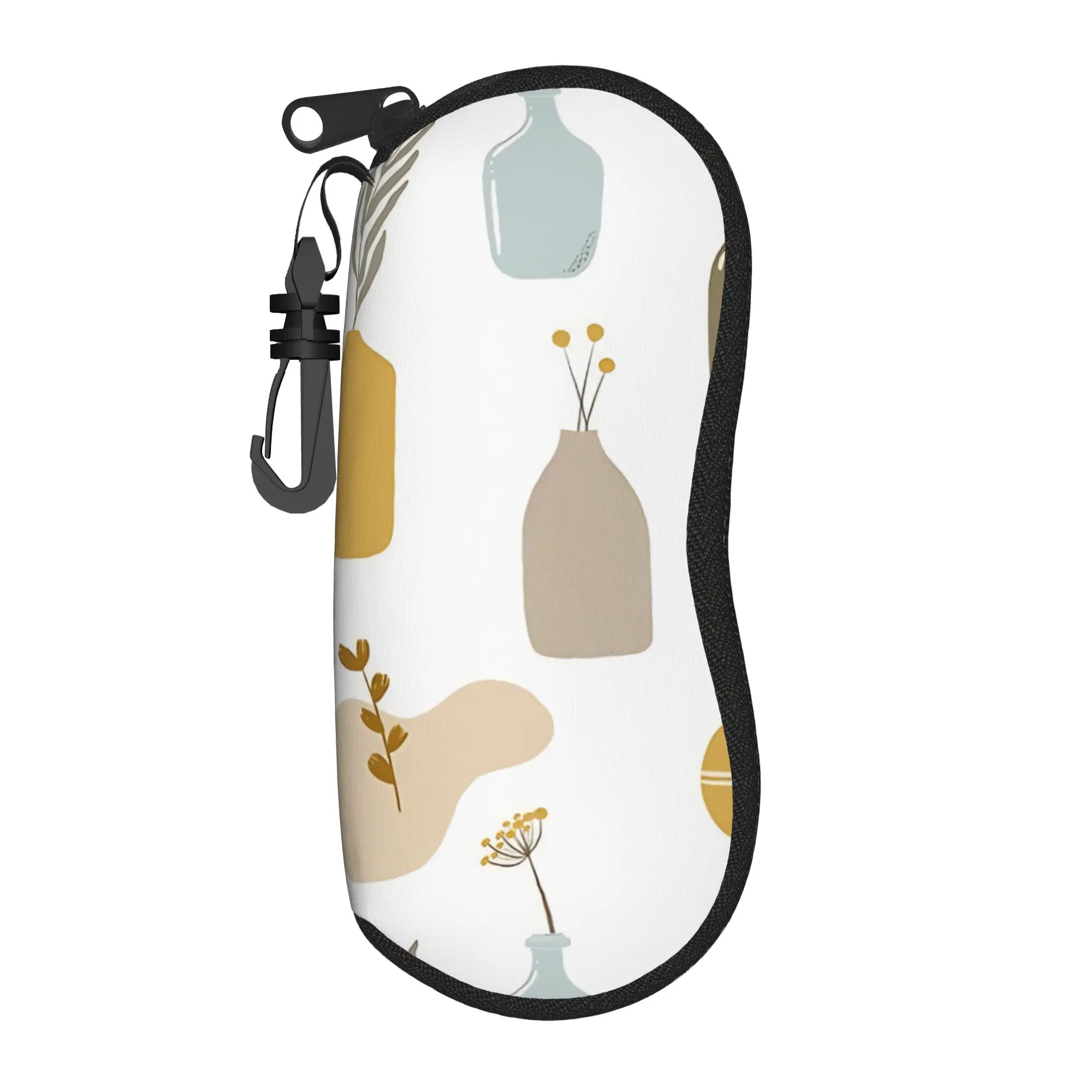 Bohemian  pattern Glasses Case Cover  Zipper Sunglasses Pouch Soft Daily Eyeglass Protector Male Female Eyewear Bag