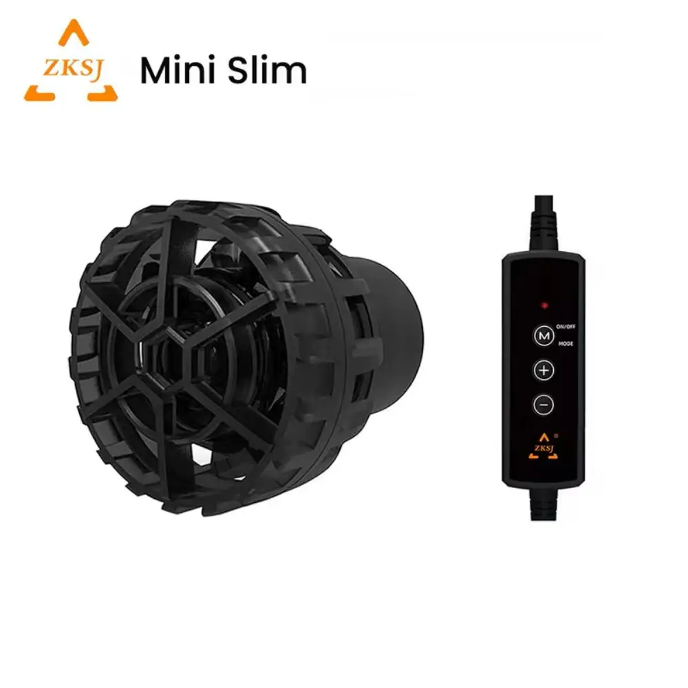

ZKSJ Mini Slim USB Powered Freshwater Saltwater 5W 9W DC Aquarium Wavemaker Circulation Pump for Small Nano Coral Reef Fish Tank