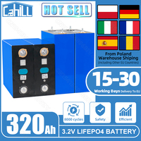 Grade A 8000 cycle 320Ah Lifepo4 Battery 3.2V Lithium iron phosphate Rechargeable Cell For DIY 12V 24V RV Solar Camping EU Stock