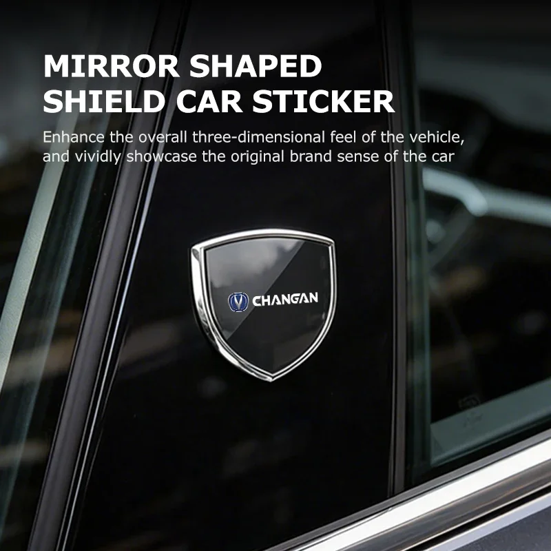 Alloy Car Side Fender Trunk Body Emblem Badge Sticker Accessories For Changan Karvaan Raeton PLUS Eado CS35 CS15 CS95 Alsvin