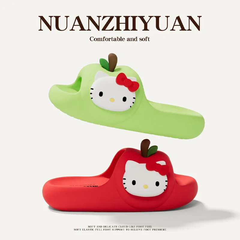 Summer HelloKitty Cool Slippers Cute Trendy Cartoon Home Indoor Slippers Thick Bottom Outdoor Non Slip Soft Bottom Cool Scooters view 6