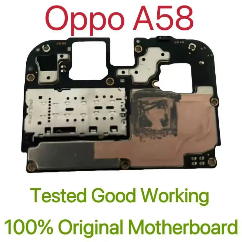 Global Version Original Unlocked Motherboard for Oppo A58 Good Work Fully Tested Circuit Plate Main Logic Board for Opp0 A58