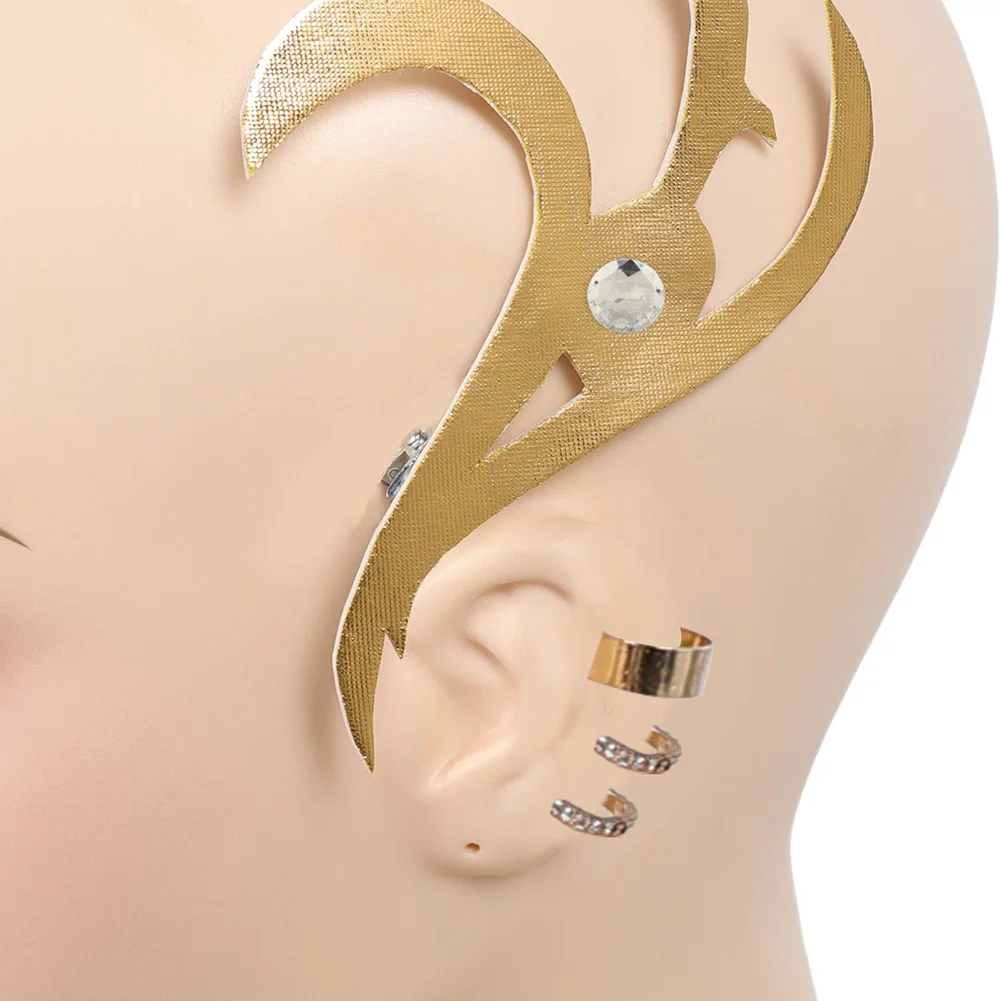 Adult Mira Cosplay Gloves Necklace Earrings Demons Fantasia Hunters Half Finger Fingerless Gloves Halloween Costume Accessories - Image 5