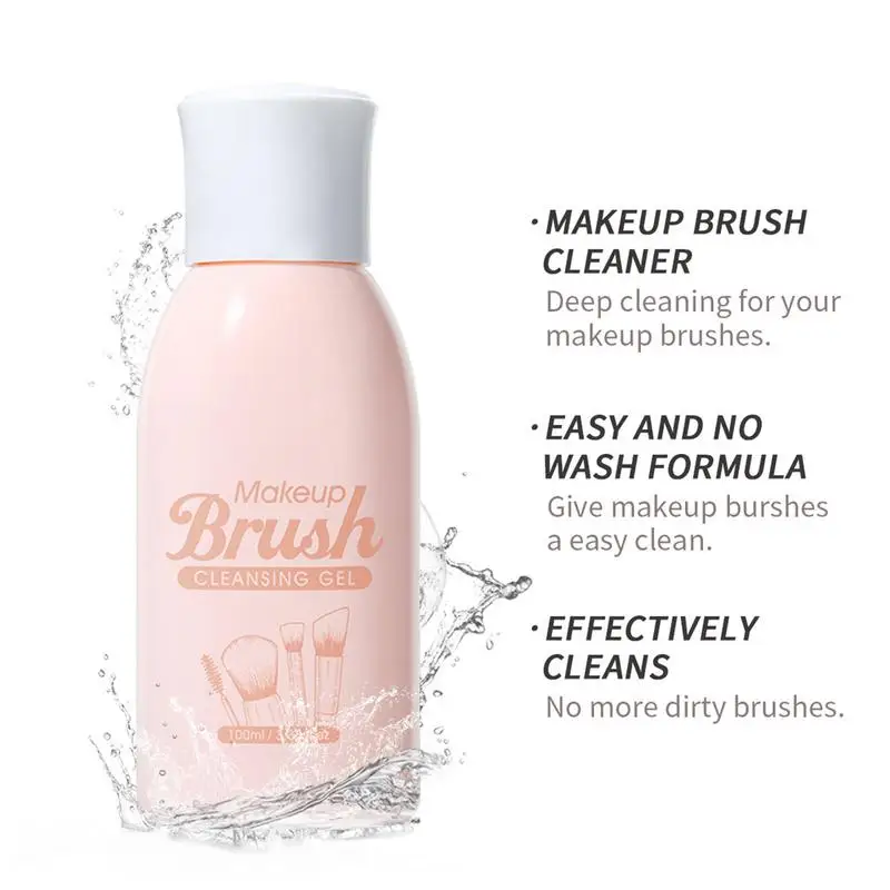 100ml Puff Cleaning Solution Powder Puff Cleaner Makeup Brushes Sponges Cleaning Liquid Blush Tool Cleaner Remover Shampoo