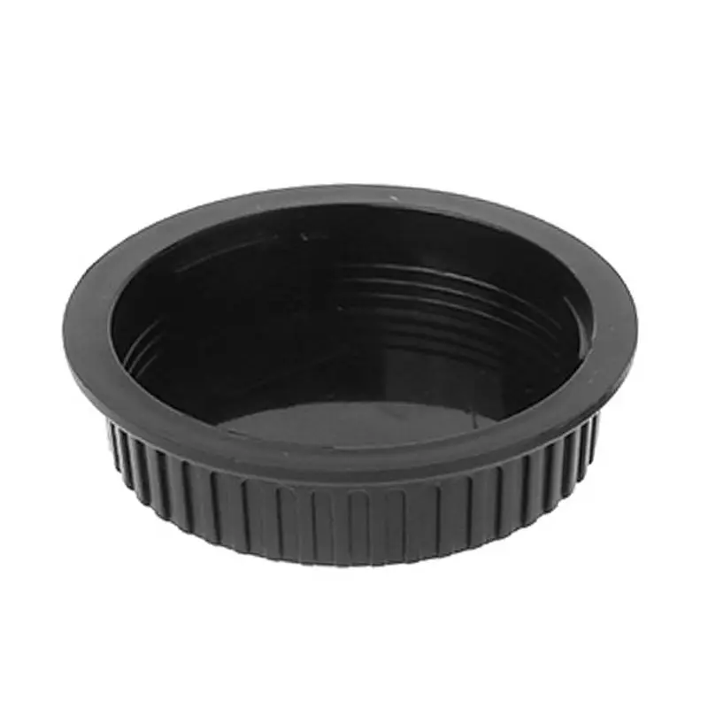 Rear Lens Body Cap Camera Cover Set Dust Screw Mount Protection Plastic Black Replacement for Canon EOS EF EFS 5DII 6D