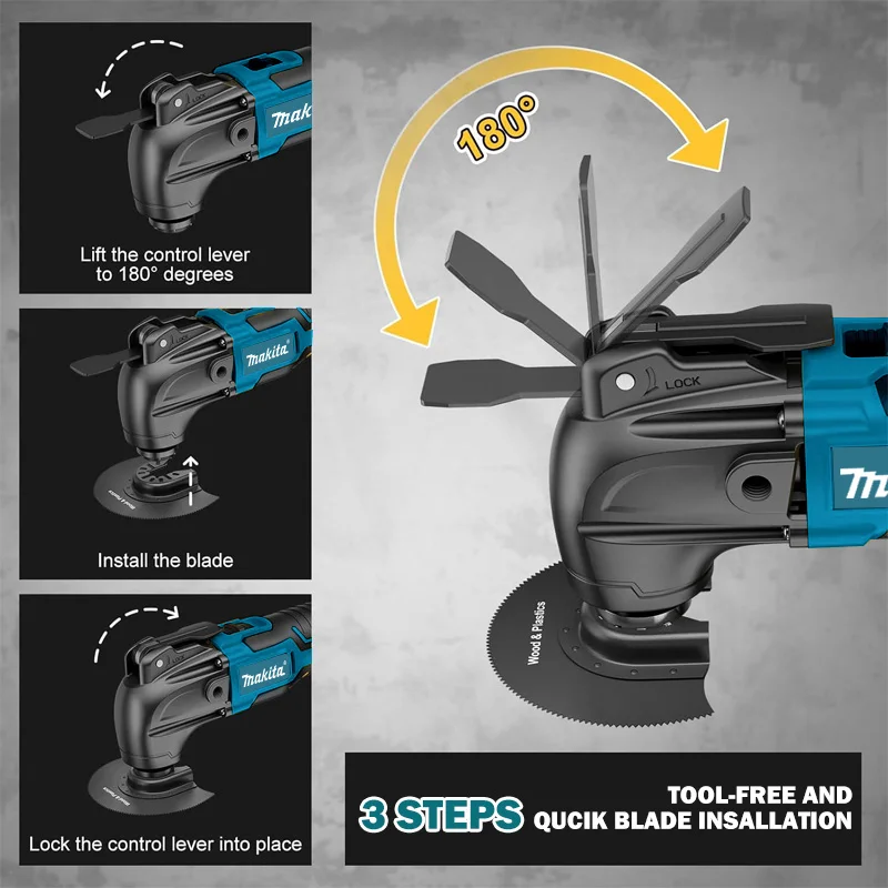 マキタ クイックリリース オシレーティングツール ブラシレス レノベーター 電動トリマー マキタバッテリー対応 多機能ツール