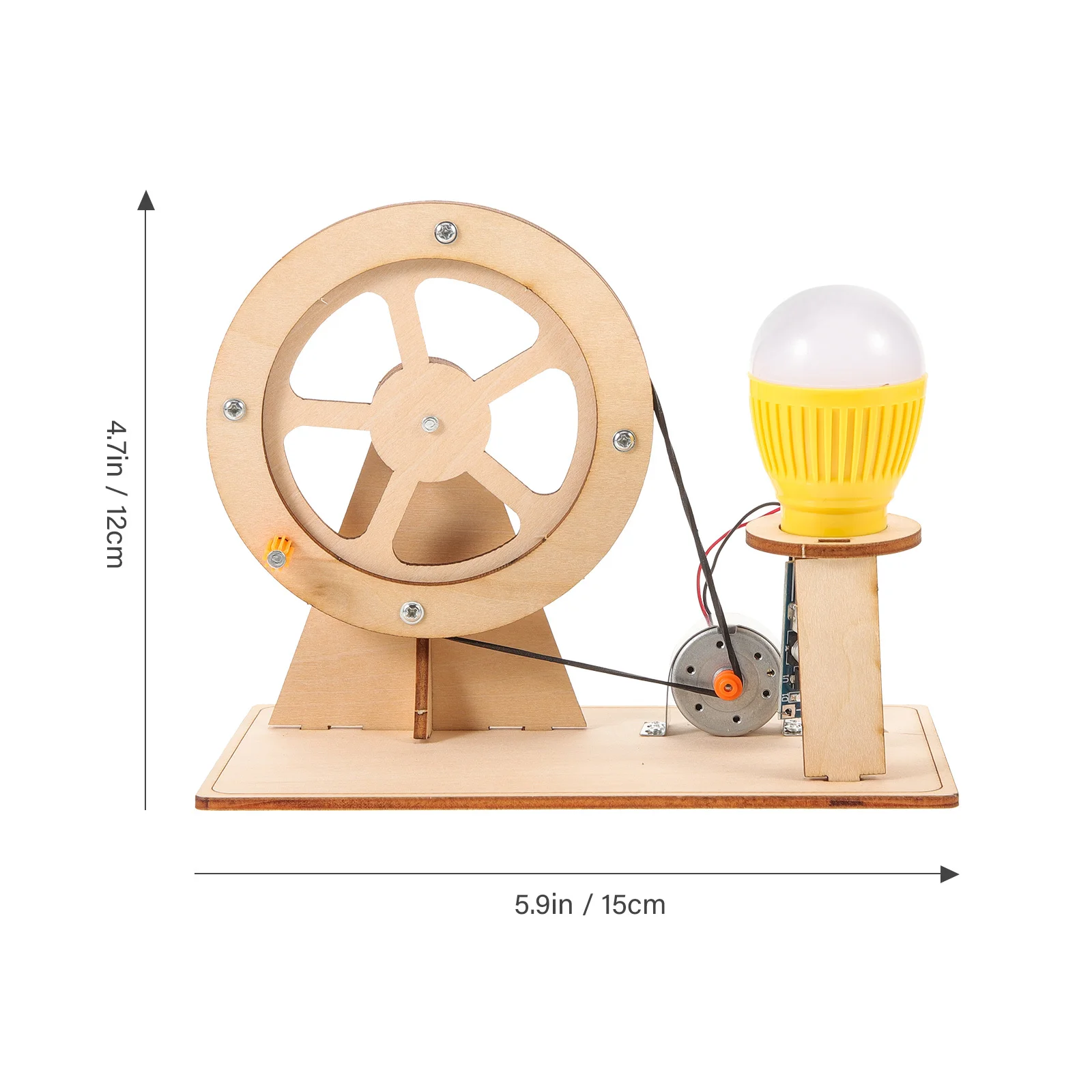 1 Set Hand Crank Generator Kit Eenvoudige montage voor Handheld Crank Generator Kids Diy Elektrische Building Stem Onderwijs Wetenschap