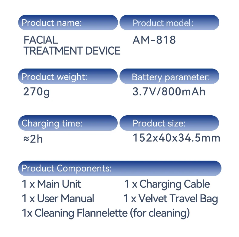Microcurrent Facial Device Face and Neck Facial Massager Skin Care Device