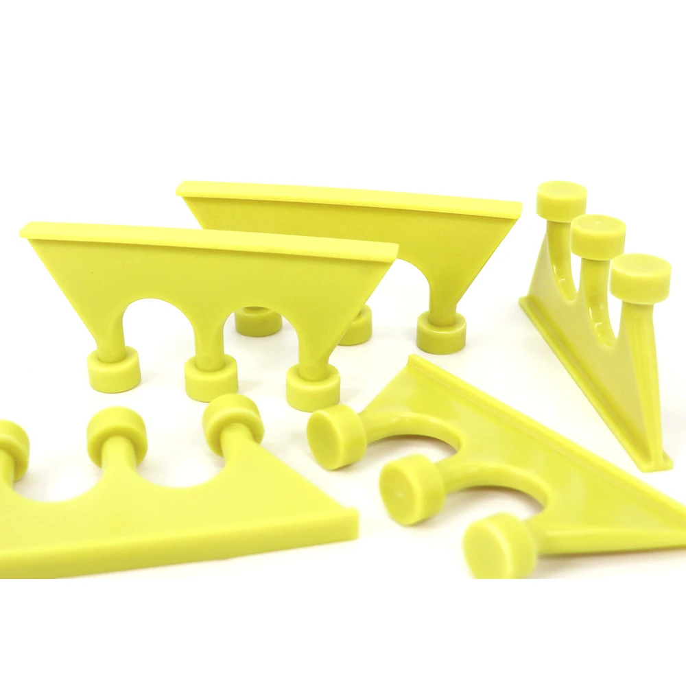 5Pcs Yellow PDR Puller Tabs 3-Tooth Dent Repair Pulling Tabs for Long & Edge Dents Paintless Auto Body Repair Tools