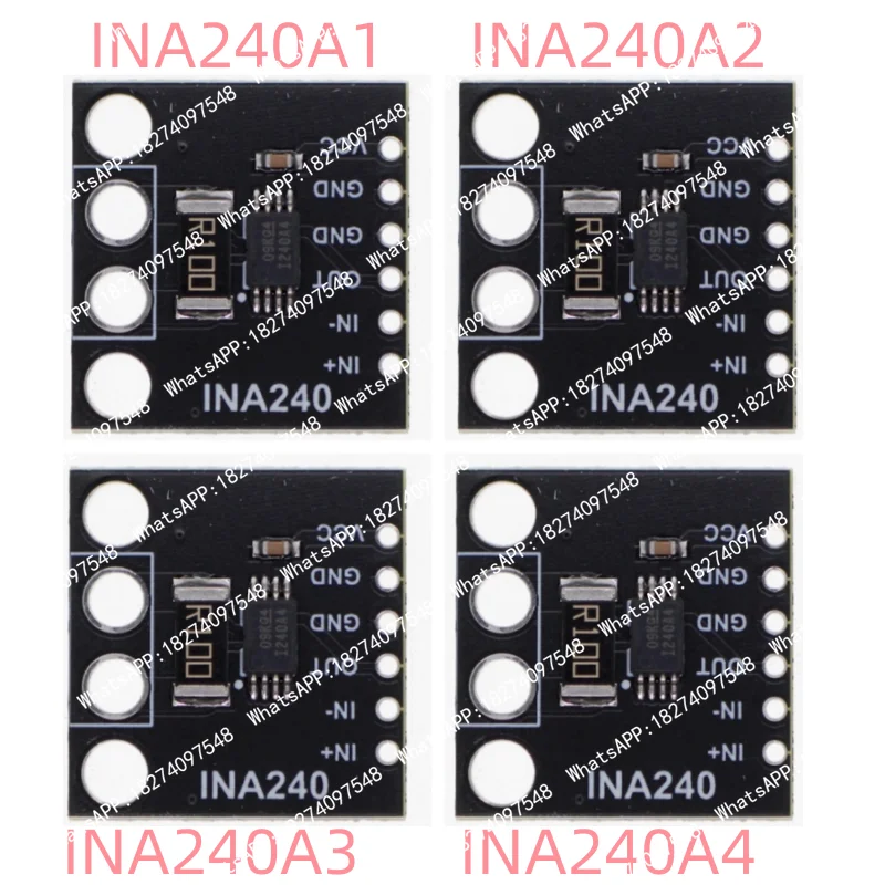 INA240A1/2/3/4 current detection amplifier current monitoring bidirectional current acquisition INA240 module 2.7V - 5.5V