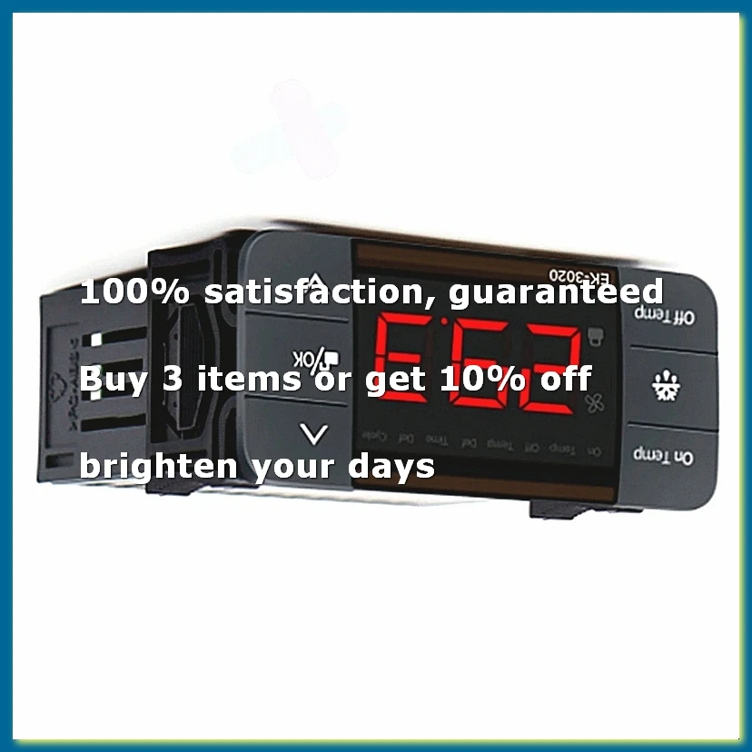 Digital Temperature Controller 220V Cool Heat Switch Refrigerator Defrost Thermostat Sensor EK-3020