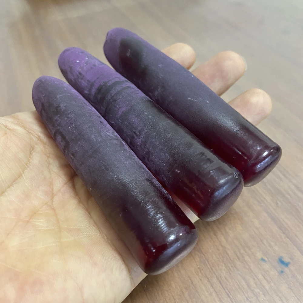 

1 Kilogram Raw Uncut 5# Synthetic Corundum Ruby Cylinder Rough Material Stone