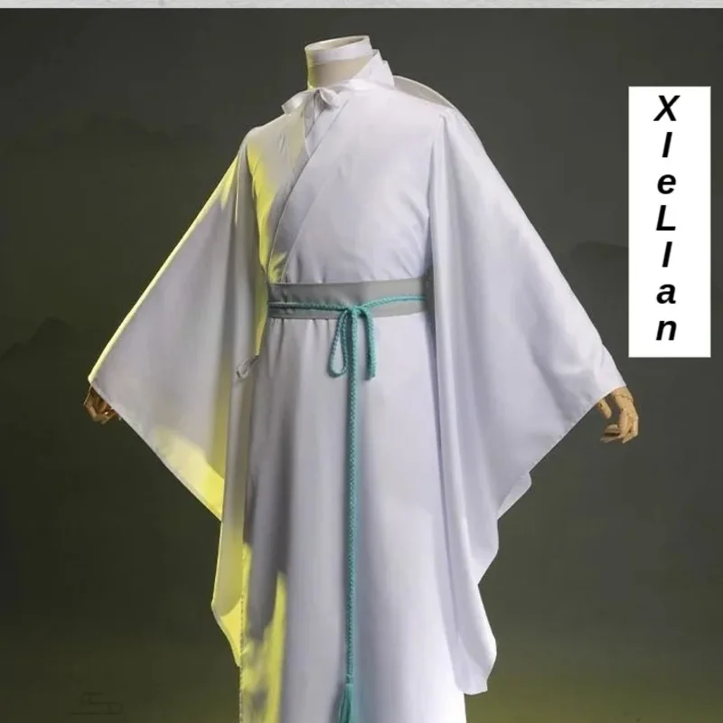 

asdh8@Xie Lian Cosplay Costume Anime Tian Guan Ci Fu White Hanfu Elegant Chinese Style Uniform Carnival Party Role Play Outfit f
