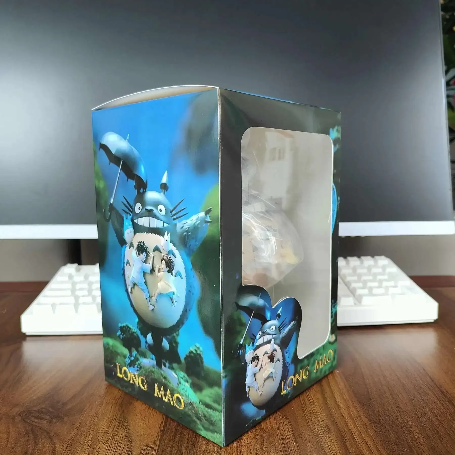 19CM Hayao Miyazaki Anime Figure Neighbor Totoro Figures Cute Statue Figurine Pvc Model Doll Desk Decoration Toys Gift