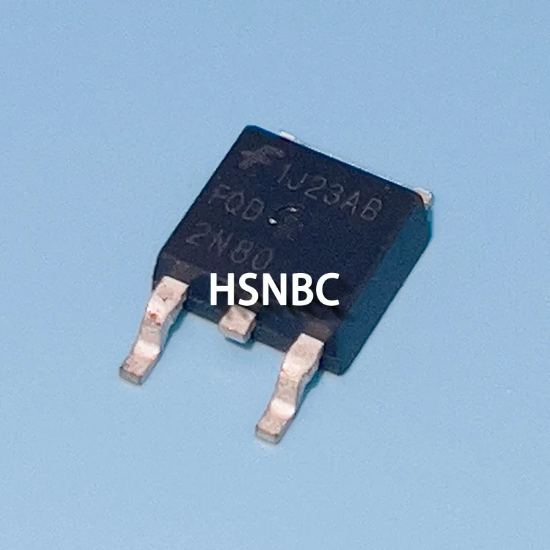 10 шт./лот FQD2N80 2N80 FQD2N80TM TO-252 800V 1.8A MOSFET силовой транзистор 100% Новый оригинальный