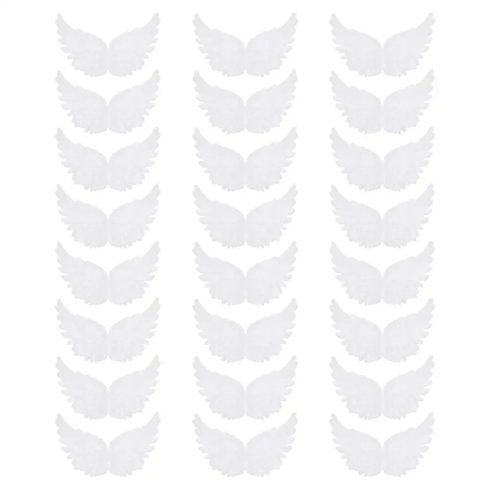 

24 Pcs Angel Wings Accessories Embellishment DIY Craft Ornament Decorate for Crafts Props White Decorative