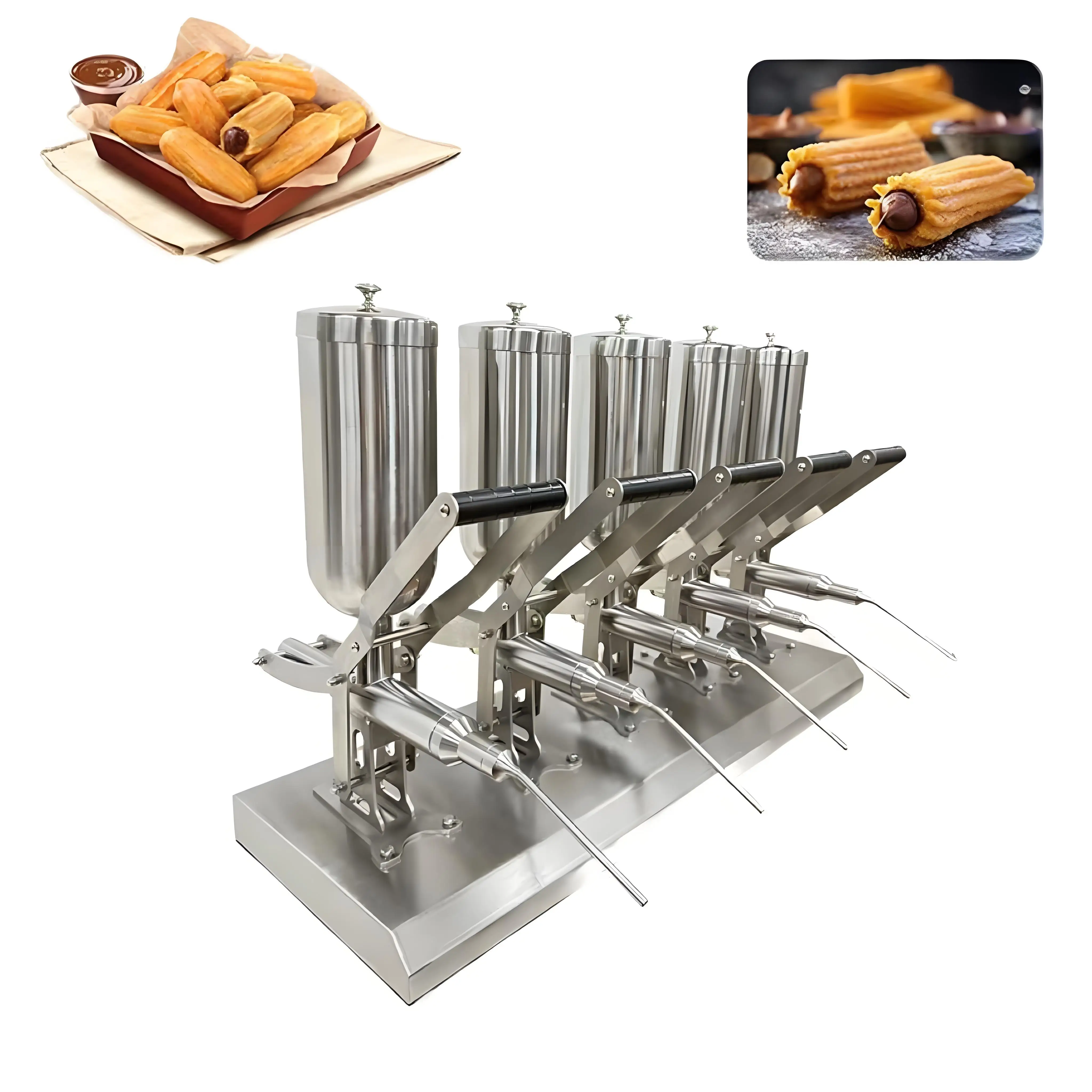 Puff Cream Filling Machine Five-head Core Injection Machine Chocolate Sauce Filling Commercial Household