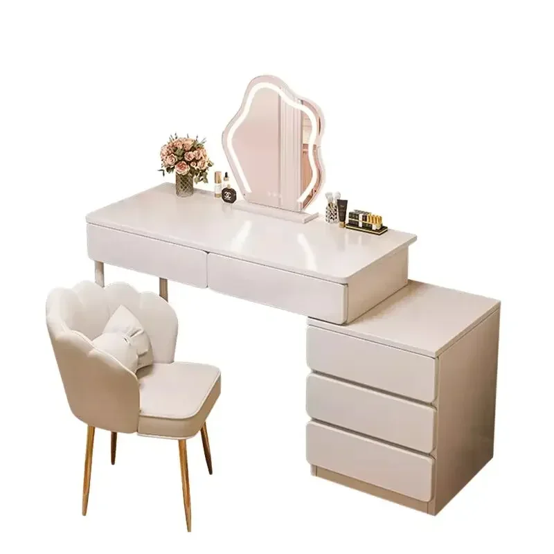 Drawers Mirror Dressers Bedroom Storage White Women Dressers Storage Organizer Luxury Corner Schminktisch Household Products