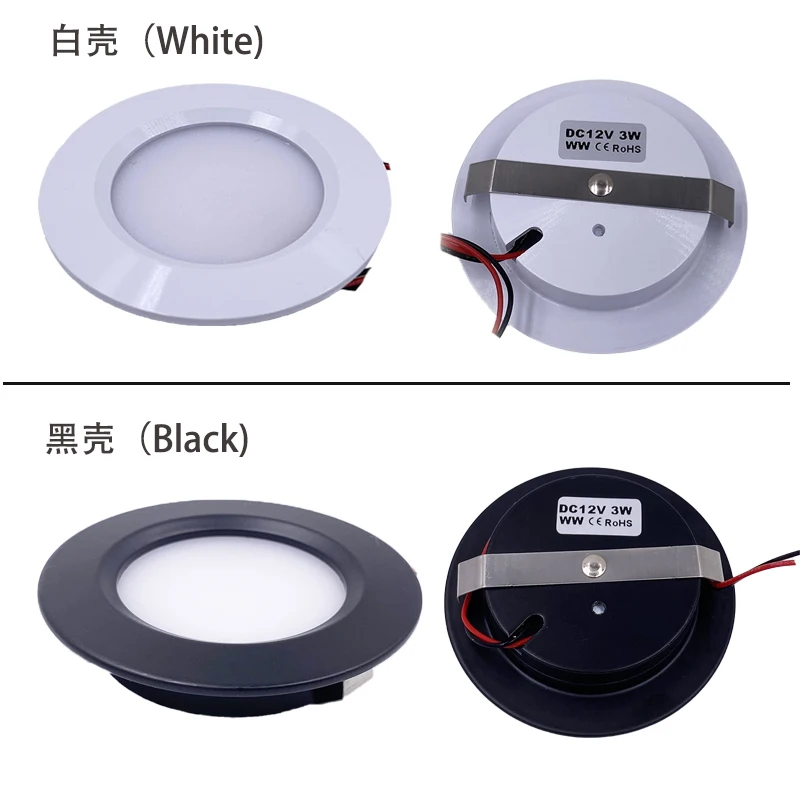 Rf-調整可能なLEDミニ電球3W 12V,食器棚,キッチン,ダイニング用の埋め込み式照明