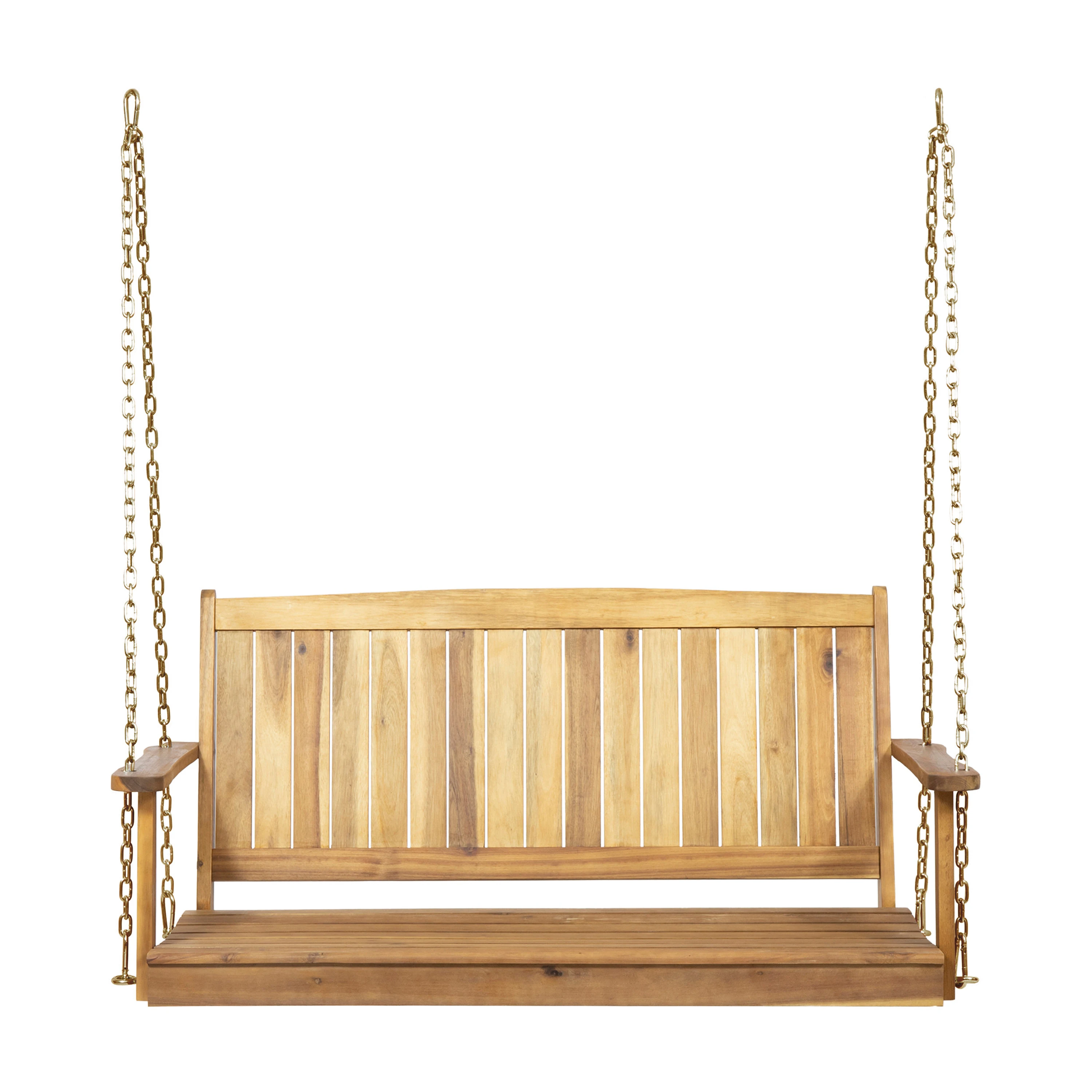 

WOOD PORCH SWING - TEAK