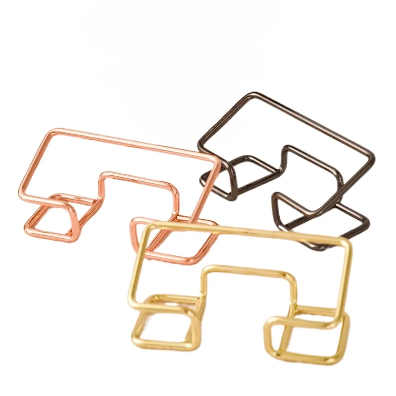 Metal Business ID Card Holder Office Accessories Visiting Game Card Stand Display Holder Hotel Store Reception Cards Organizer