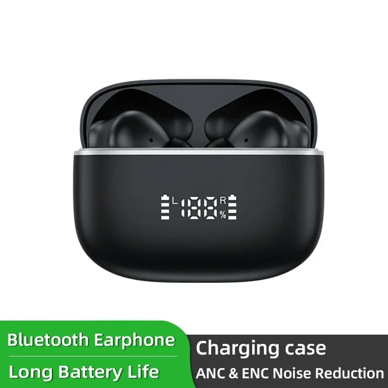 

Bluetooth-наушники ANC с шумоподавлением, беспроводные наушники с микрофоном, 500 мАч, чехол для зарядки с длительным сроком службы батареи, TWS True, беспроводные гарнитуры