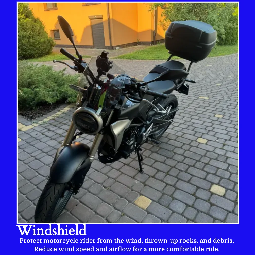 CB300R CB125R Windshield Windscreen For Honda CB 125R 300R 2018-2023 Wind Shield Screen Motorcycle Air Deflectors Accessories