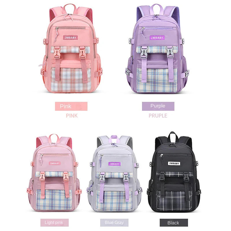 Kids School Backpack Children Orthopedic Primary School Bag Students Backpack For Teenagers Girls Large Capacity Book Bag