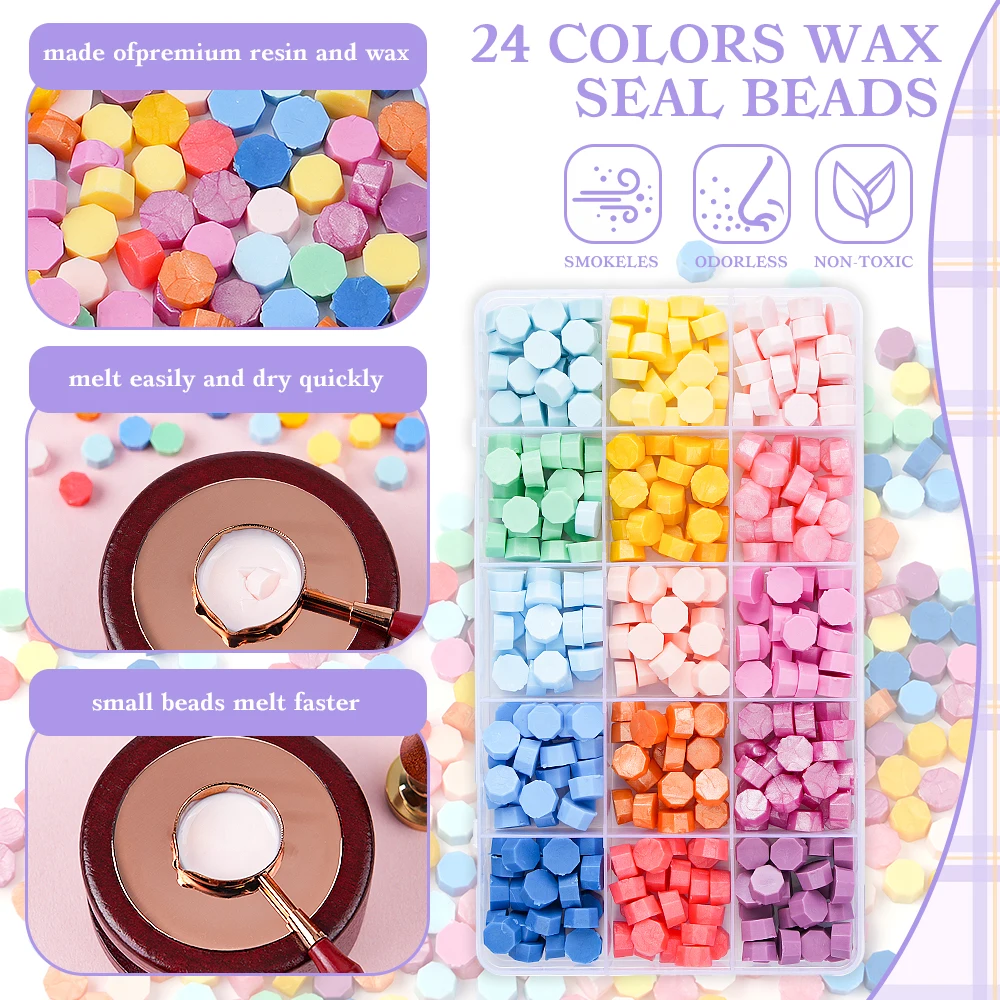 

Happy Birthday Wax Seal Set,15-Color Wax Seal Beads for Birthday Parties,Gift Wrapping,Envelope Sealing,Letter Sealing Crafts