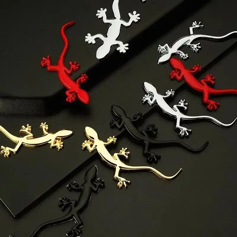 

3D металлический Gecko Lizard задний багажник кузов для Audi Quattro A3 A4 A6 A5 Q3 Q5 Q7 эмблема наклейка наклейки аксессуары для стайлинга автомобилей