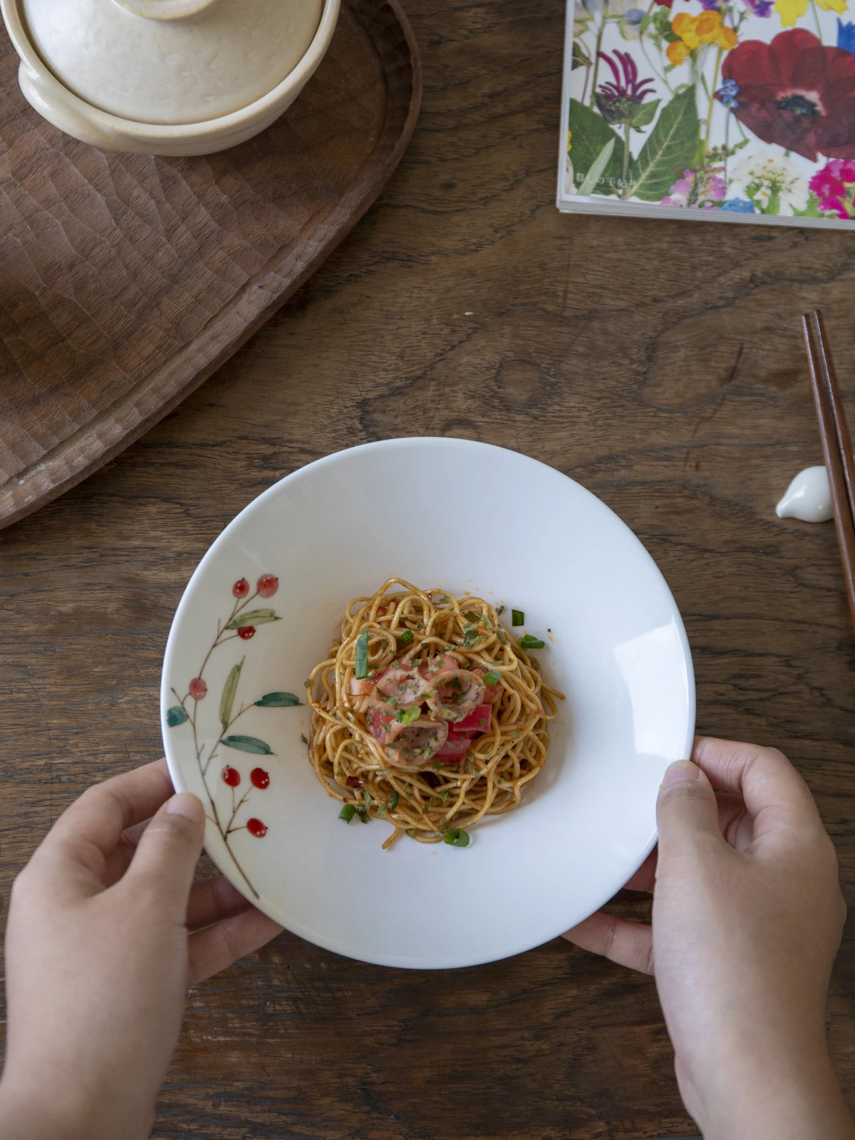 

Миска для супа Manxu с ручной росписью под глазурью, маленькая, красная, для фруктов и лапши, для повседневного использования, китайская посуда из Цзиндэчжэня