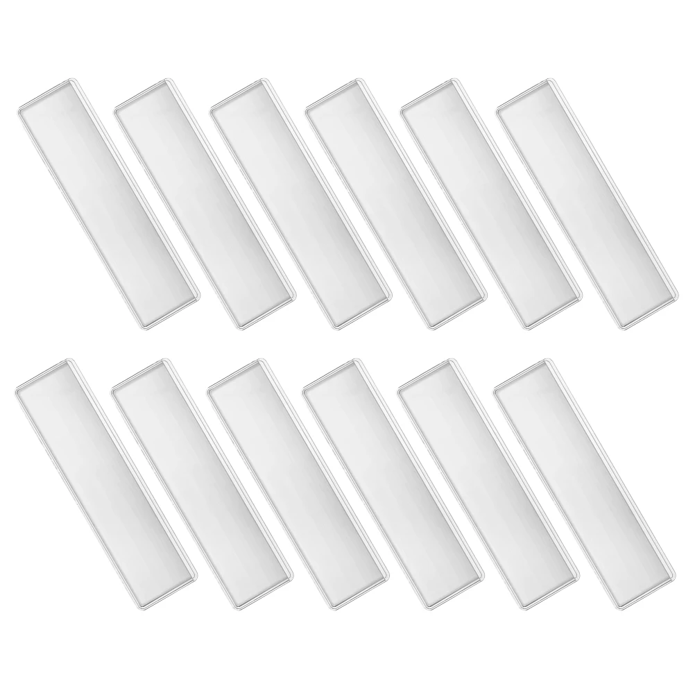 Transparent Label Bag Adhesive Shelf Pockets Labels Business Card Plastic Sleeves for Planners Index Holder Organizer Clear