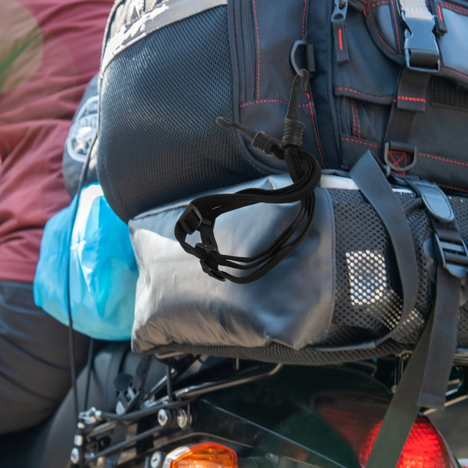 

Motorcycle Luggage Straps Elastic Tie Down Cord Durable Rubber Multifunctional for Bicycles Suitcases Travel