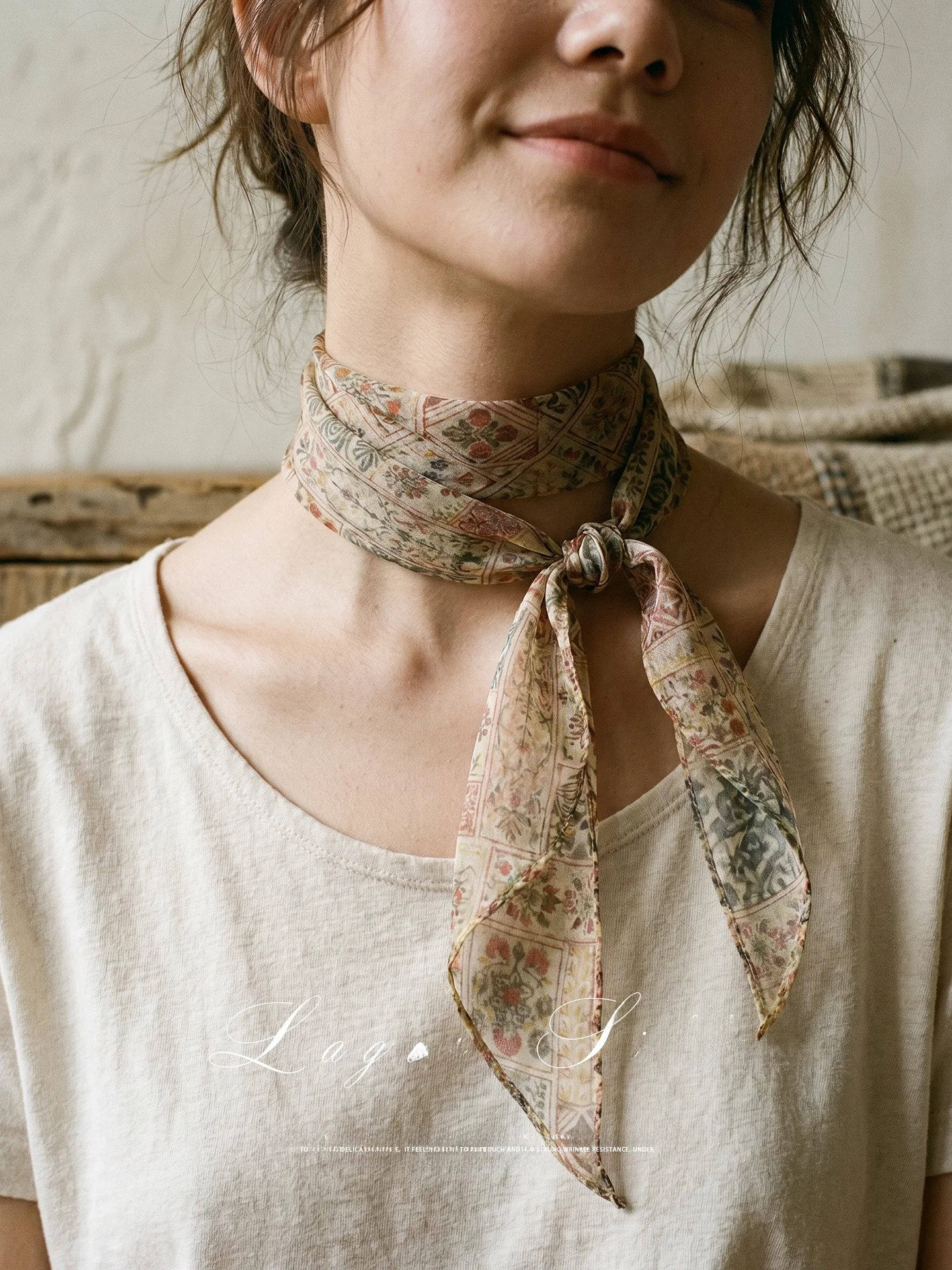lagur-芸術的なペルシャ花柄シルクスカーフロングヘアバンドドレープベルト女性の新しい-2026-ヴィンテージスタイルファッションアクセサリー