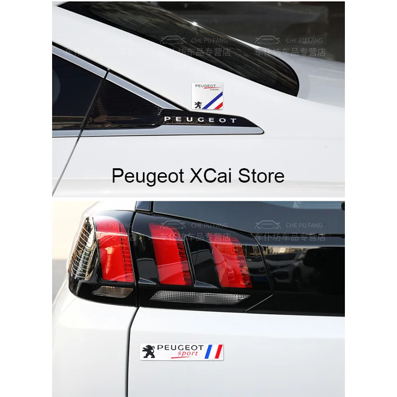 Suitable for Peugeot 408 508 RCZ 2008 3008 4007 4008 5008 206 207 301 307 308 GT fender side Aluminum sticker car accessories