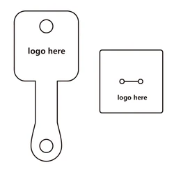 100/500/1000PCS White Self-Adhesive Kraft Paper Personalize Logo Custom Jewelry Card Earrings Necklace Bracelet Holder Display