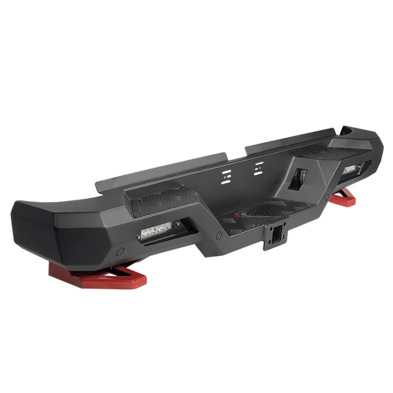 High Quality Solid Steel Tail Bumper Fitted With Shackle And Tow Hitch Universal 4X4 Ute Pickup Off‑road Protection Accessories