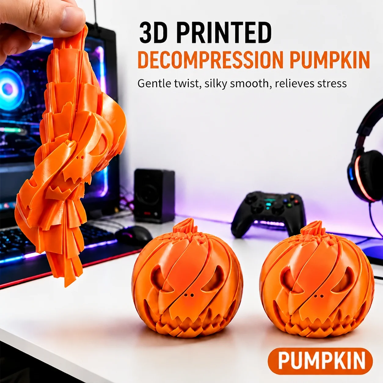 he deformable Halloween pumpki - đánh giá và giá 3D Printing Use