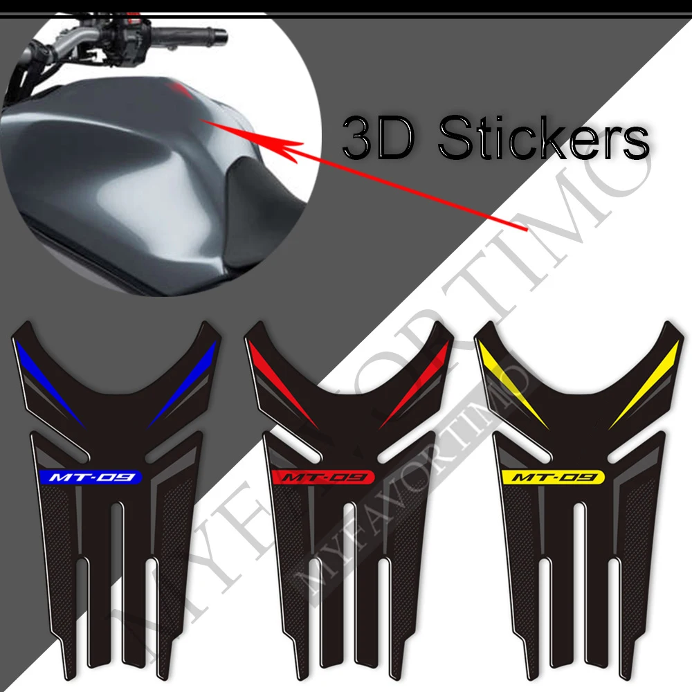 

Suitable For Yamaha MT09 MT FZ 09 SP MT-09 Motorcycle Accessory Fuel Tank Pad 3D Resin Decoration Stickers 2021 2022
